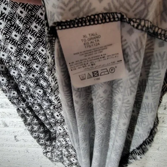 Old Navy Women Dress Extra Large XL Slip Black White Geometric GEO65XE - Picture 11 of 12
